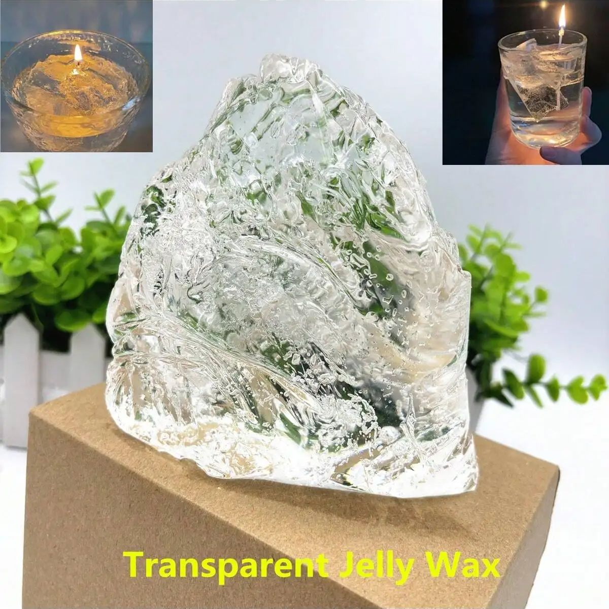 Candle Making Gel Wax - Transparent Crystal Wax, Jelly Wax, for