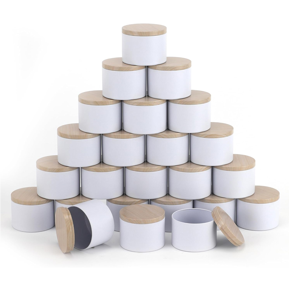 White Candle tins with Metal W - Candle Making Homewood recensie en prijs