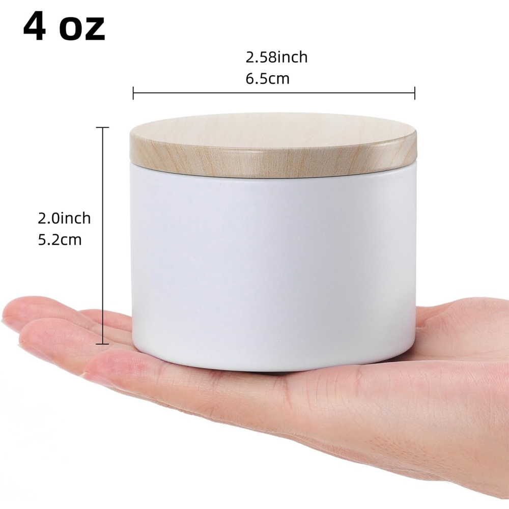 White Candle tins with Metal W - Candle Making Homewood recensie en prijs