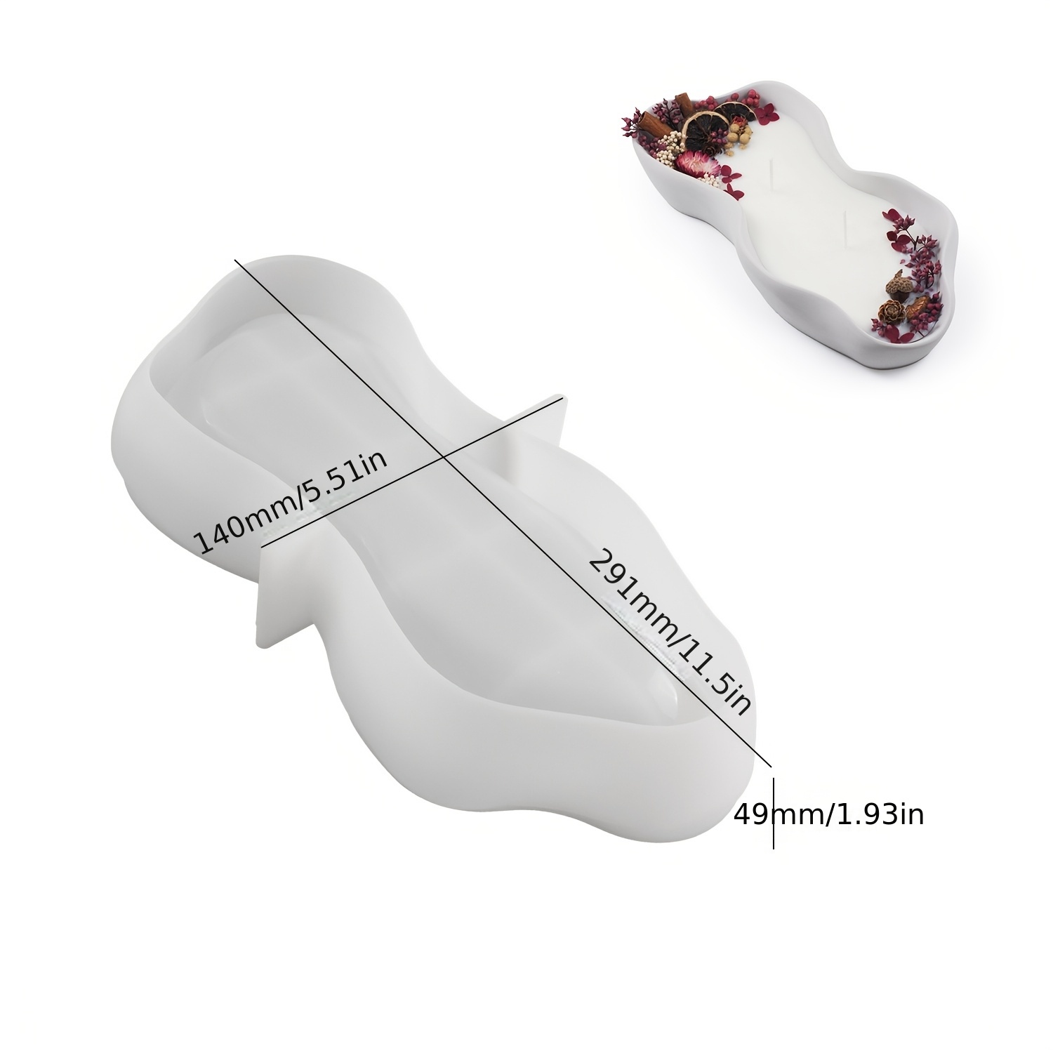 1 Large Irregular Oval Silicon - Candle Making Vessels recensie en prijs