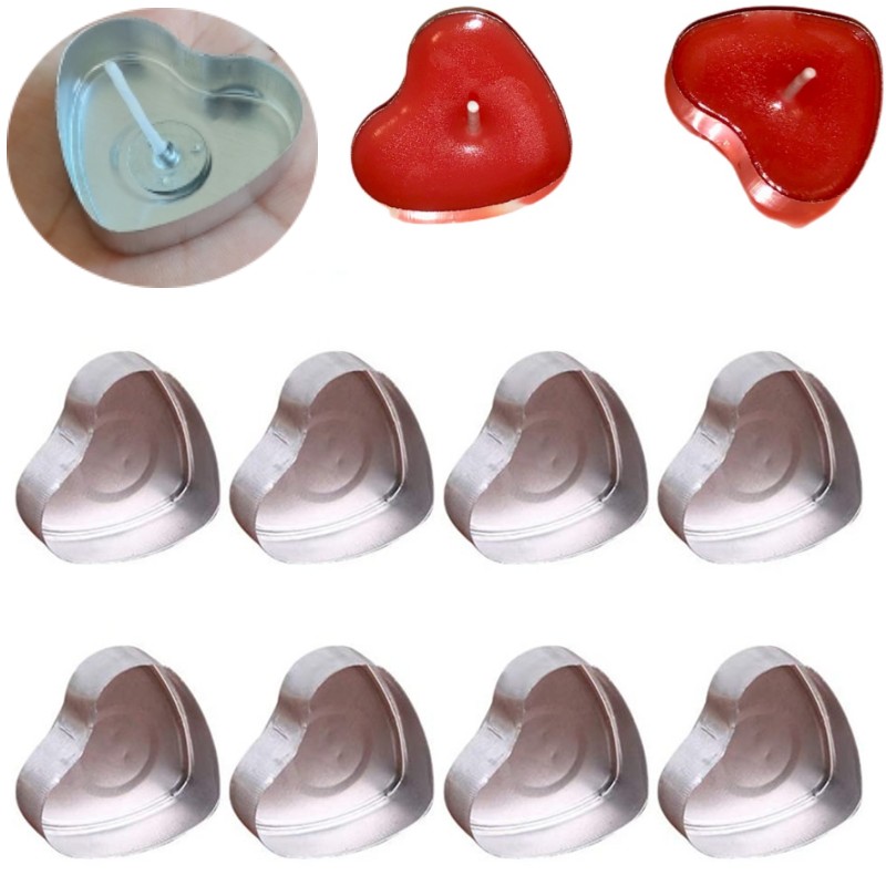100 Sets Heart shaped Empty Al - Candle Making Vessels recensie en prijs