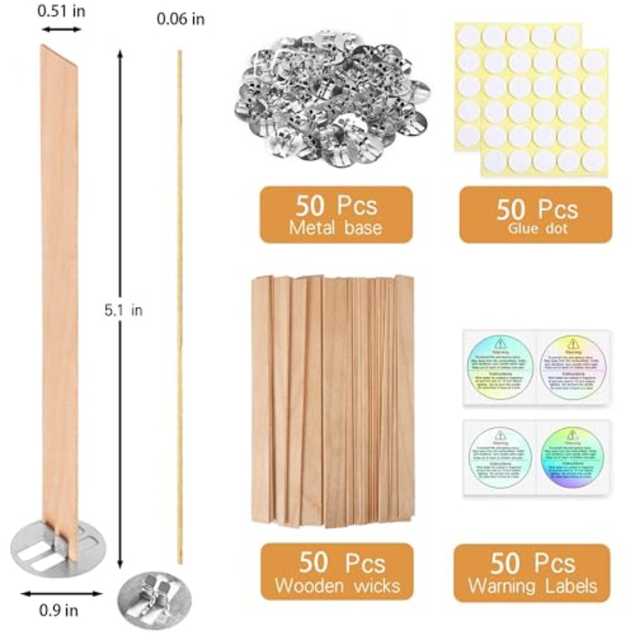 200 Pcs Thicked Wood Candle Wi - Candle Making Homewood recensie en prijs