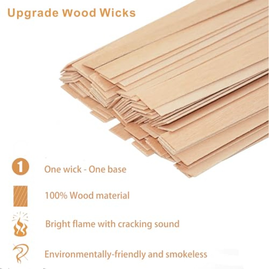 200 Pcs Thicked Wood Candle Wi - Candle Making Homewood recensie en prijs
