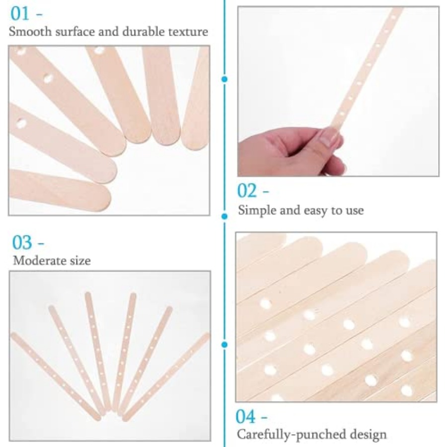100pcs Wooden Candle Wick Hold - Candle Making Homewood recensie en prijs