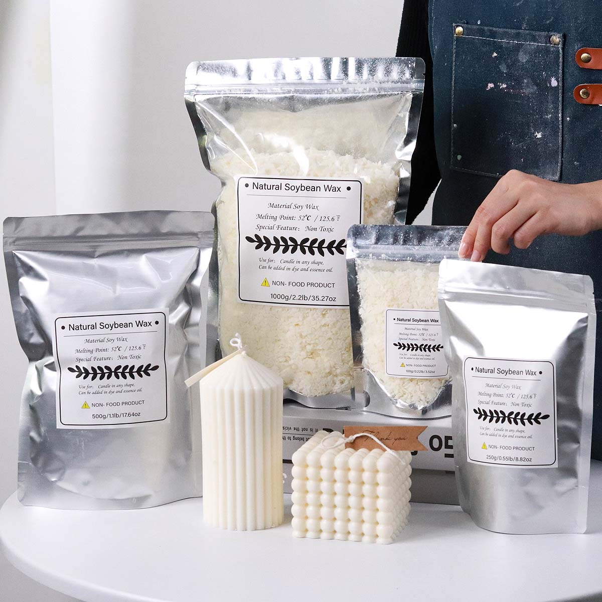 500g/1kg Natural Soy Wax Flake - Candle Making Gel Wax recensie en prijs