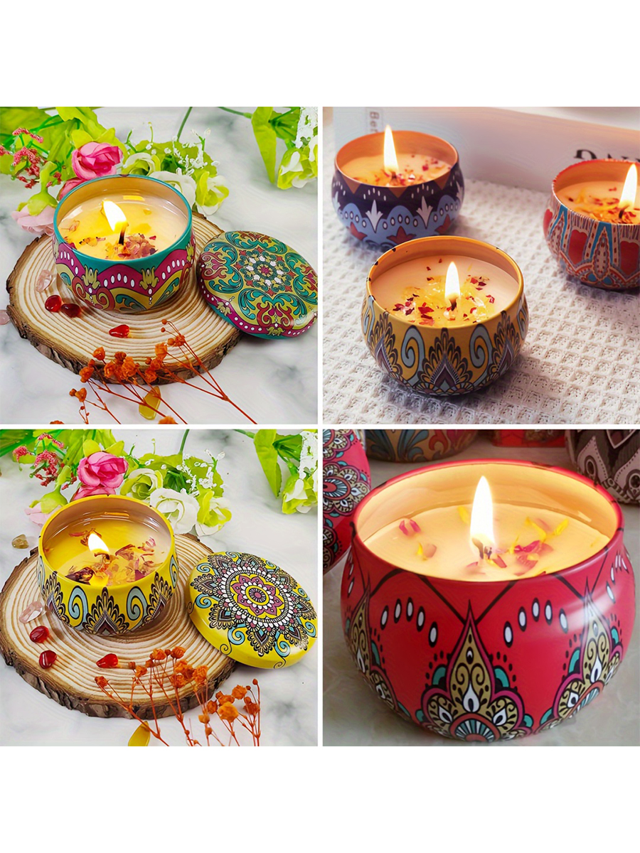 12pcs Premium Floral Printed C - Candle Making Vessels recensie en prijs