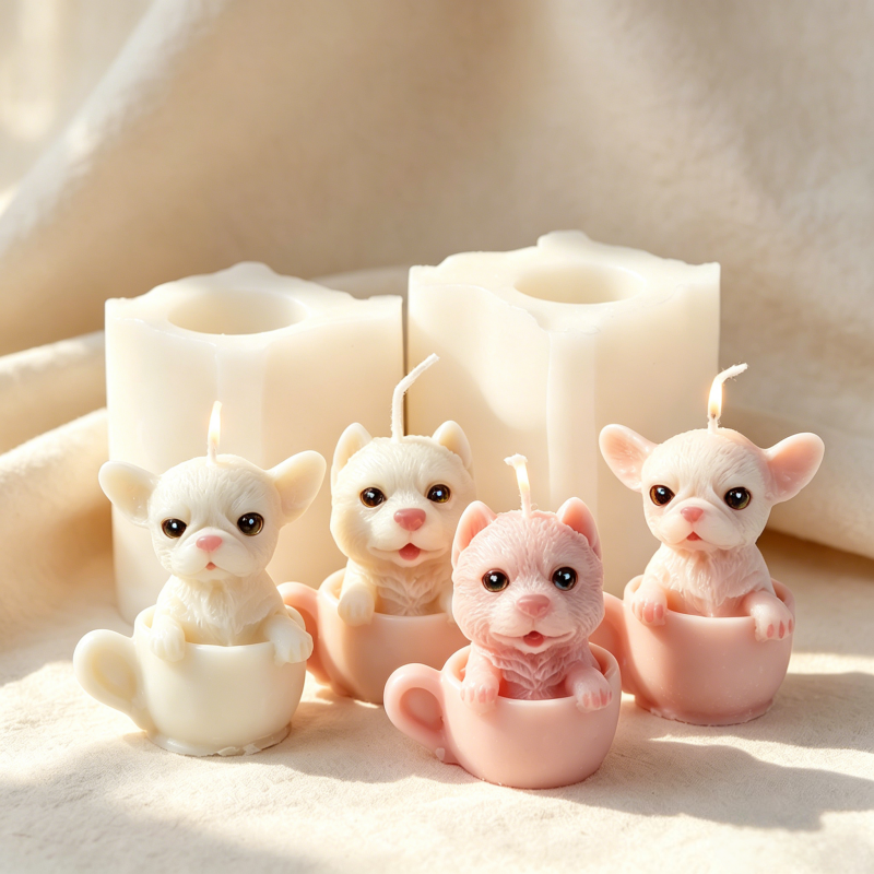 Cute Dog Cup Shaped Silicone M - Candle Making Vessels recensie en prijs