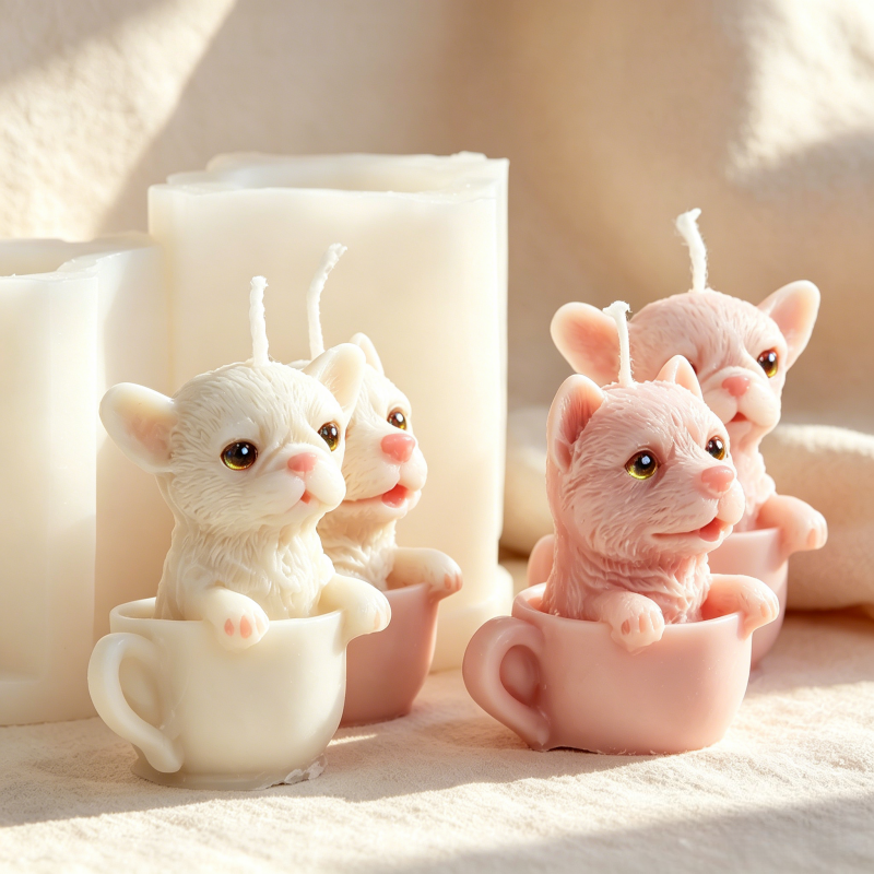 Cute Dog Cup Shaped Silicone M - Candle Making Vessels recensie en prijs