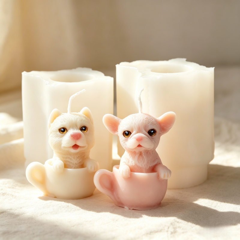 Cute Dog Cup Shaped Silicone M - Candle Making Vessels recensie en prijs