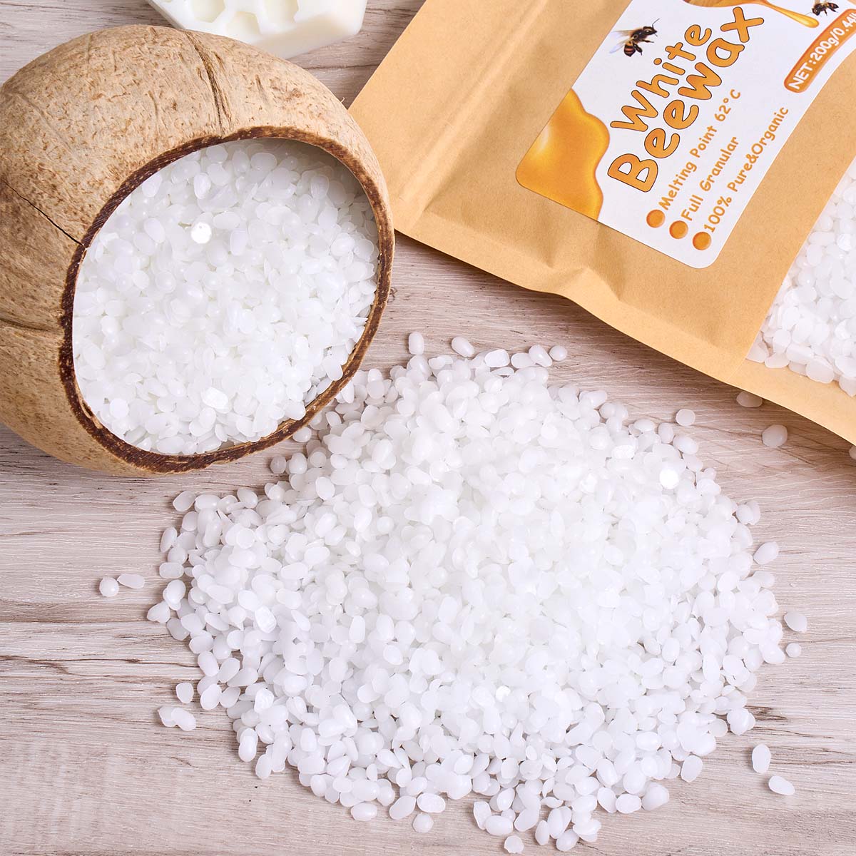 1000g White Beeswax DIY Candle - Candle Making Gel Wax recensie en prijs