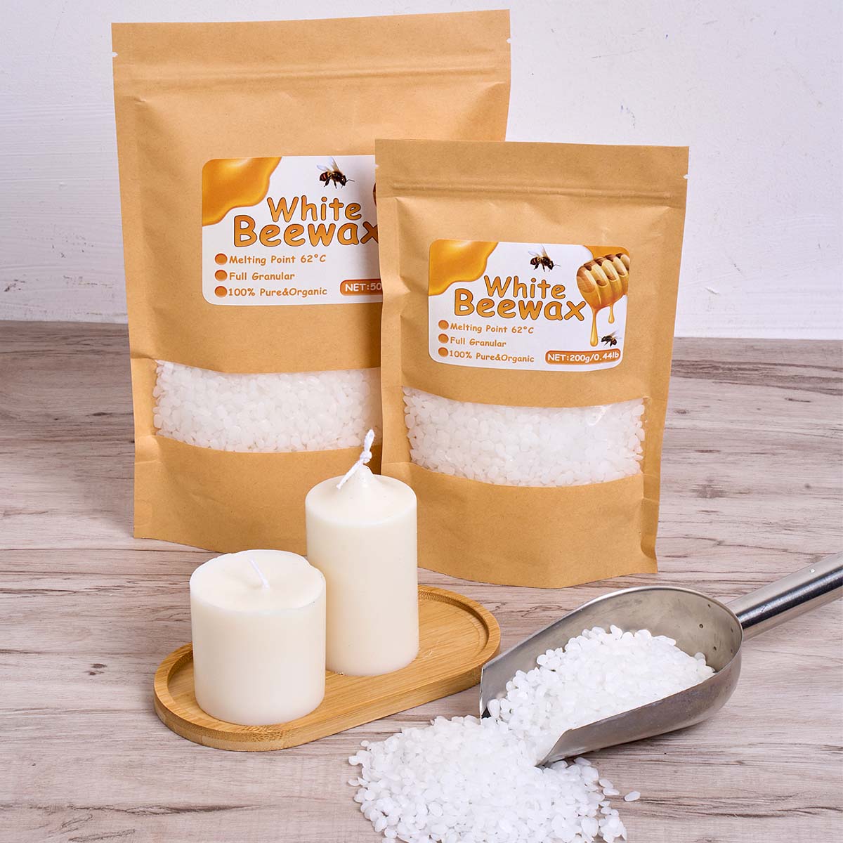 1000g White Beeswax DIY Candle - Candle Making Gel Wax recensie en prijs