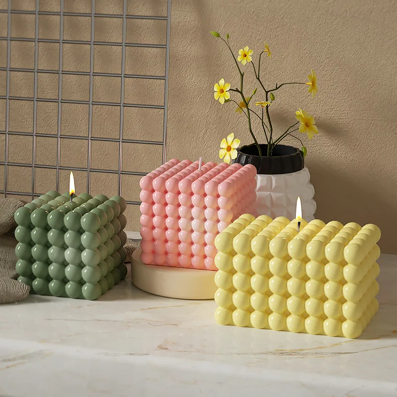 Large Bubble Cube Candles Sili - Candle Making Gel Wax recensie en prijs