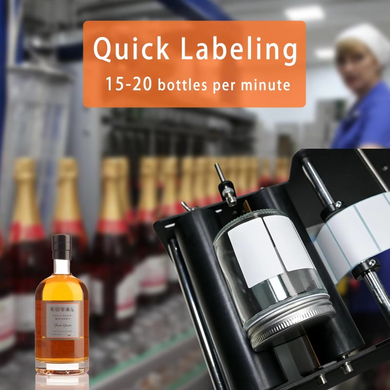 Manual Round Bottle Labeling M - Label Sticker Round recensie en prijs