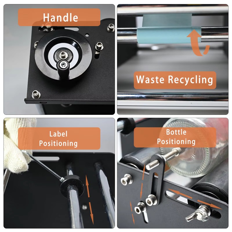 Manual Round Bottle Labeling M - Label Sticker Round recensie en prijs