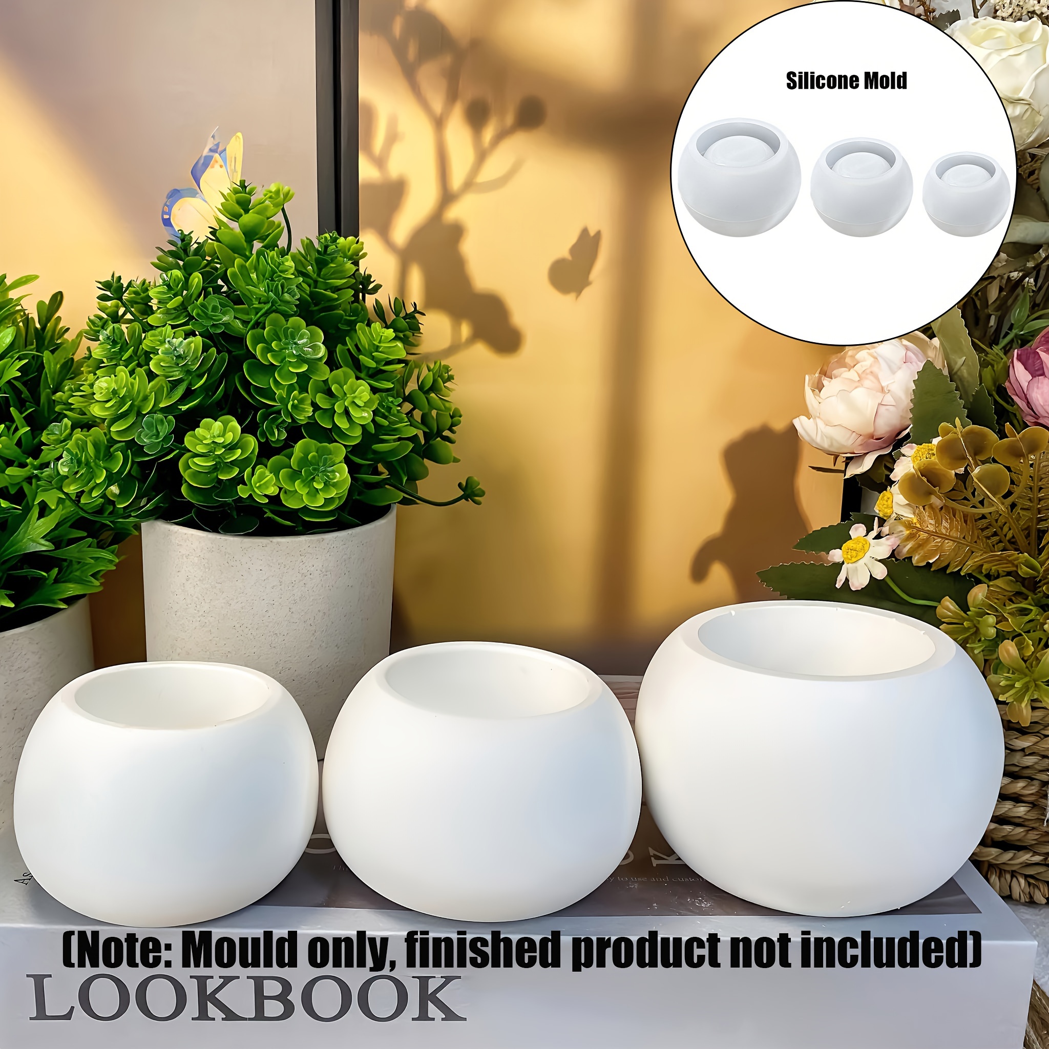 3pcs-Round Flower Pot Silicone - Candle Making Vessels recensie en prijs
