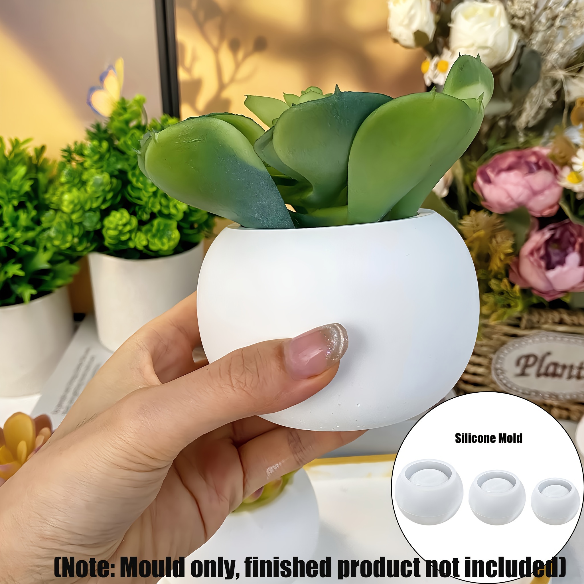 3pcs-Round Flower Pot Silicone - Candle Making Vessels recensie en prijs