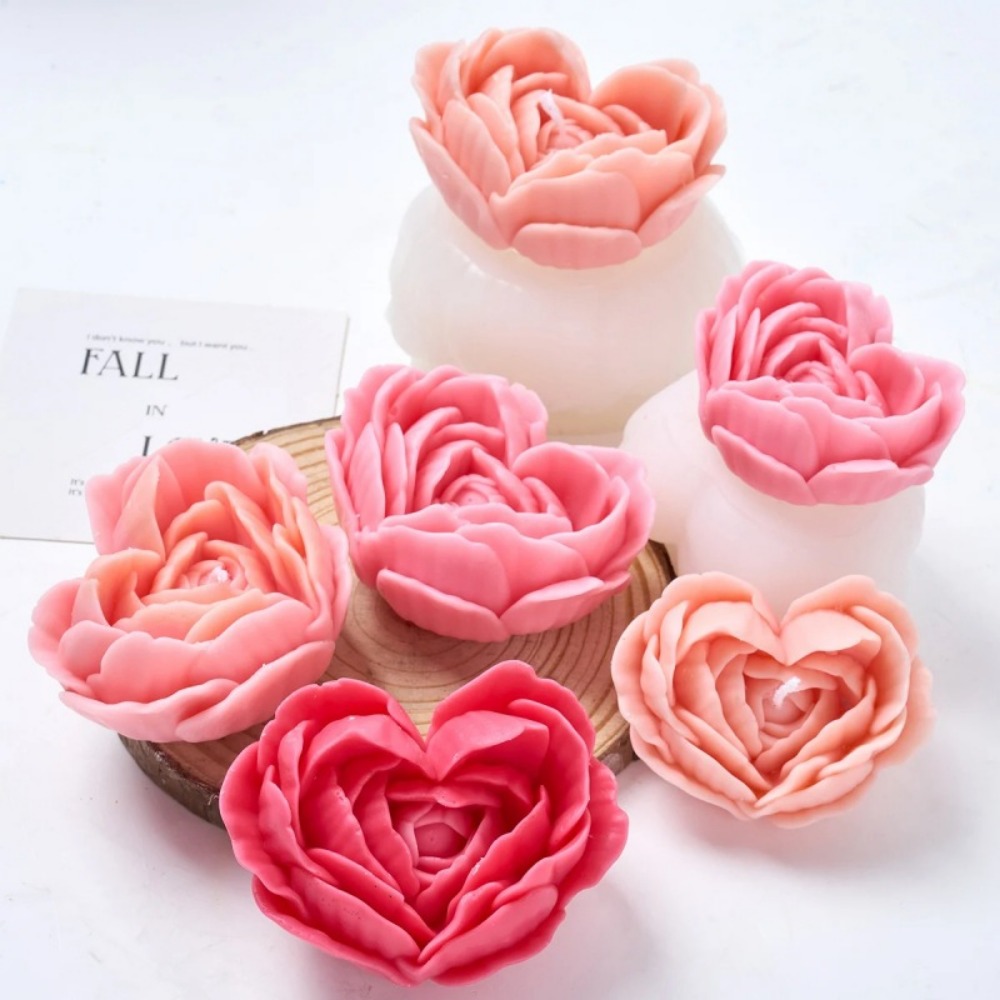 Stacked Petals Heart Rose Sili - Candle Making Date recensie en prijs