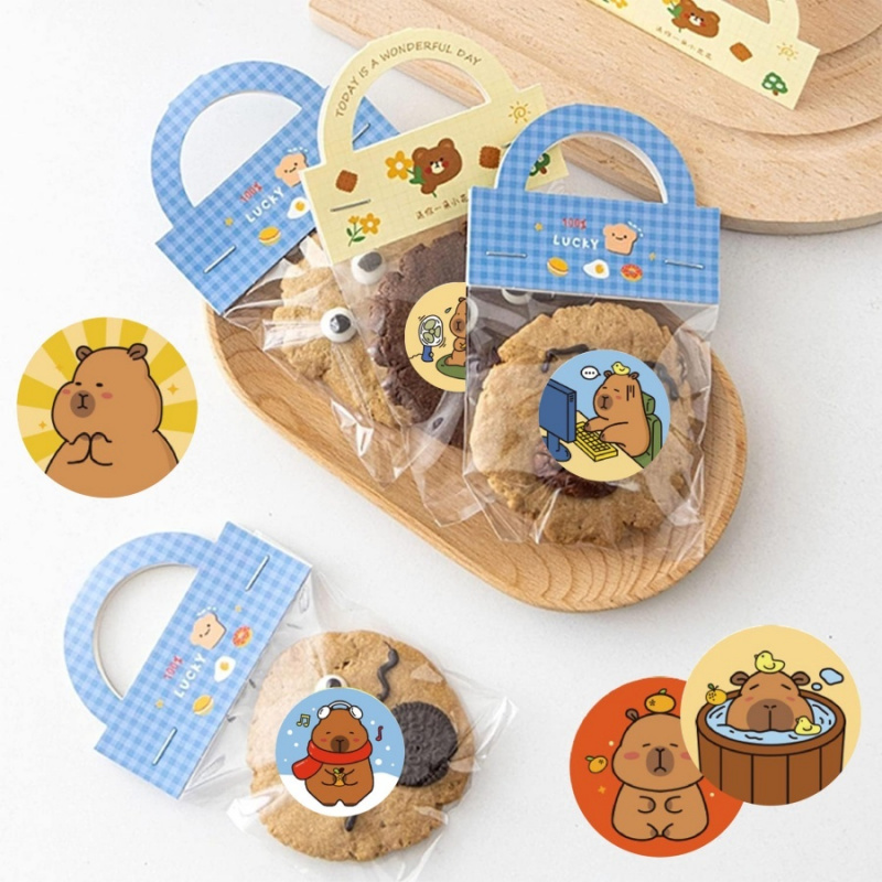 500pcs/pack Capybara Stickers  - Label Sticker Round recensie en prijs
